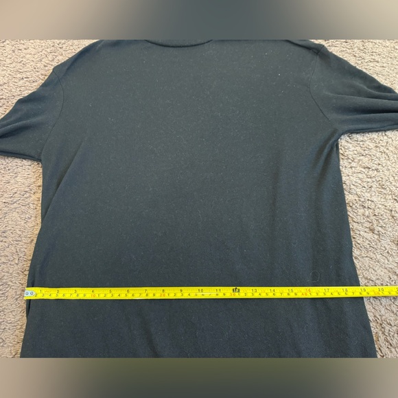 SHEIN Black Long Sleeve High Slit Dress Tunic Sweater Oversized Size 6 - Picture 6 of 9